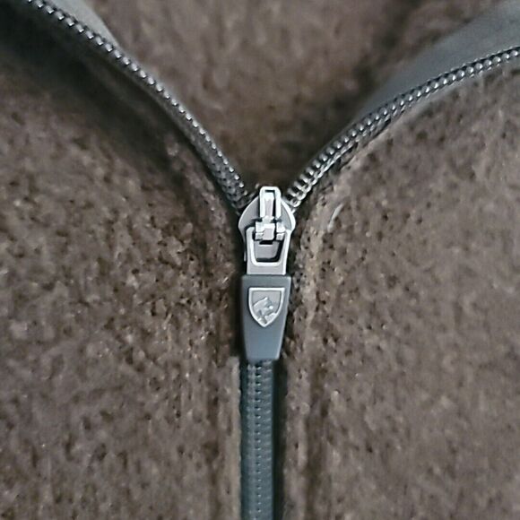 Kuhl Womens Size L Alfpaca Full Zip Hooded Fleece Jacket in Brown-Made In Canada - Picture 6 of 13
